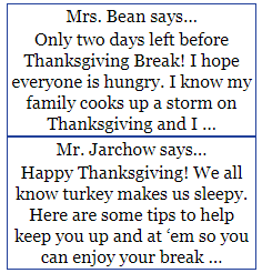Teacher Blog